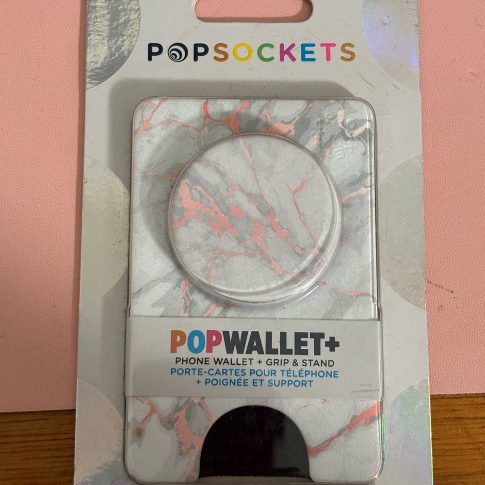PopSocket Pink and White Phone Cover Accessory
